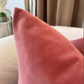 Velvet Powder Pink Cushion Cover Scatter Salmon Pink Cushion Cover (All Sizes)