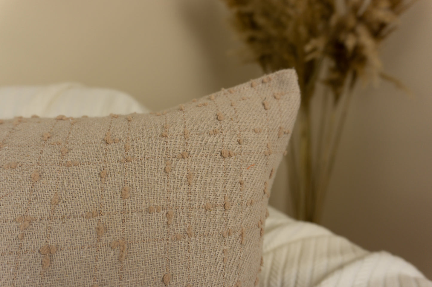 Luxury Chenille Linen Cushion Cover, Cream Soft Textured Chenille Pillow Cover (All Sizes)