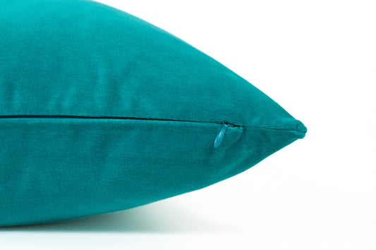 Velvet Teal Cushion Cover Scatter Teal Cushion Home Decor Throw Pillow Cover Teal Pillow Cover (All Sizes)