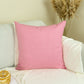 Natural Linen Pink Pillow Cover, Pink Pillowcase, Pink Cushion Cover (All Sizes)