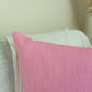 Natural Linen Pink Pillow Cover, Pink Pillowcase, Pink Cushion Cover (All Sizes)