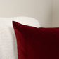 Wine Red Velvet Cushion Cover, Velvet Burgundy Pillow Cover for Christmas Decor, (All Sizes)