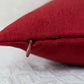 Cotton Linen Wine Red Cushion Covers