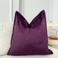 Handmade Velvet Aubergine Cushion Cover, Purple Throw Pillow cover l Cushion Cover