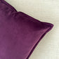 Handmade Velvet Aubergine Cushion Cover, Purple Throw Pillow cover l Cushion Cover