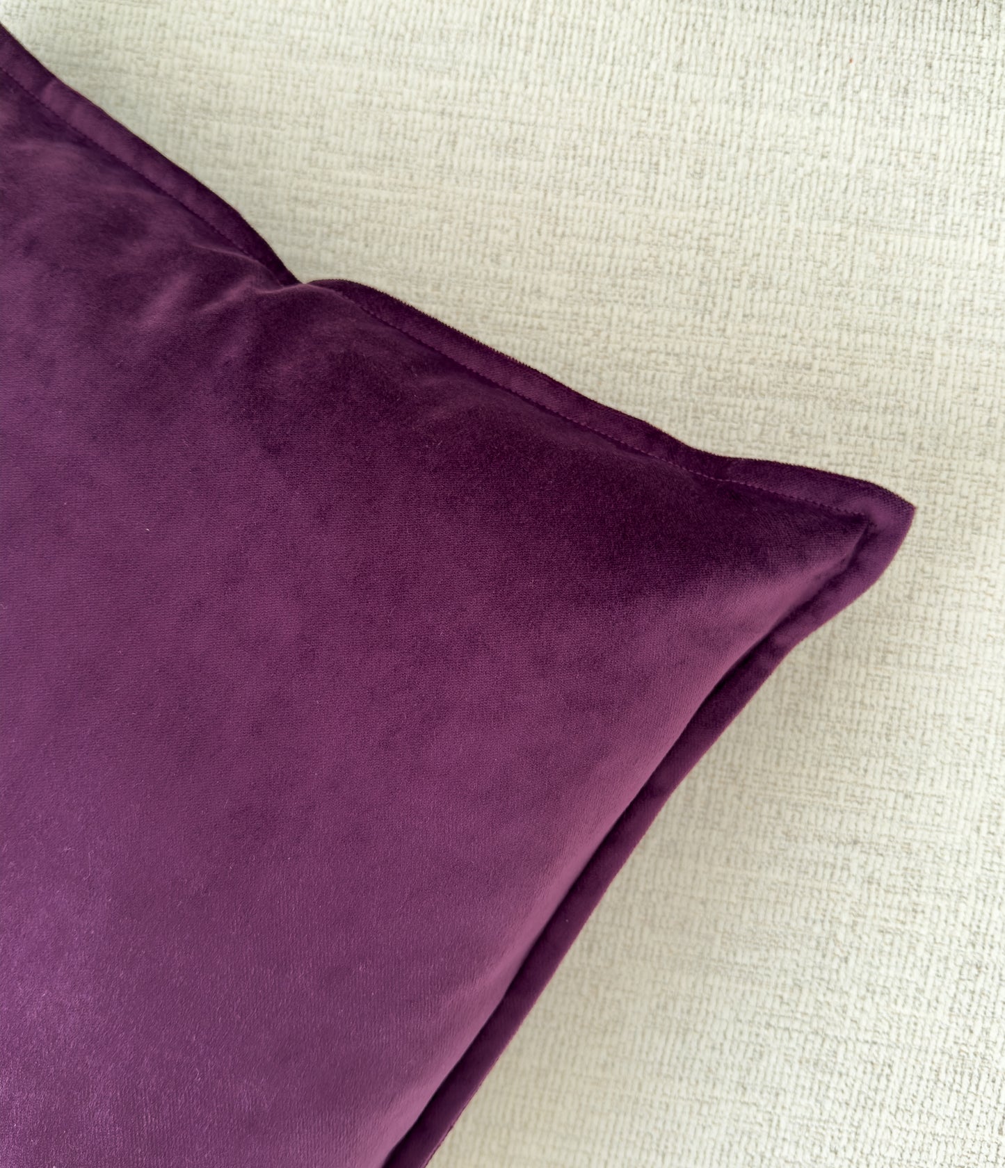 Handmade Velvet Aubergine Cushion Cover, Purple Throw Pillow cover l Cushion Cover