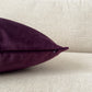 Handmade Velvet Aubergine Cushion Cover, Purple Throw Pillow cover l Cushion Cover