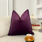 Handmade Velvet Aubergine Cushion Cover, Purple Throw Pillow cover l Cushion Cover