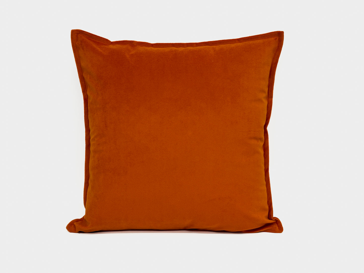 Luxury Velvet Orange Pillow Cover, Burnt Orange Velvet Cushion Cover