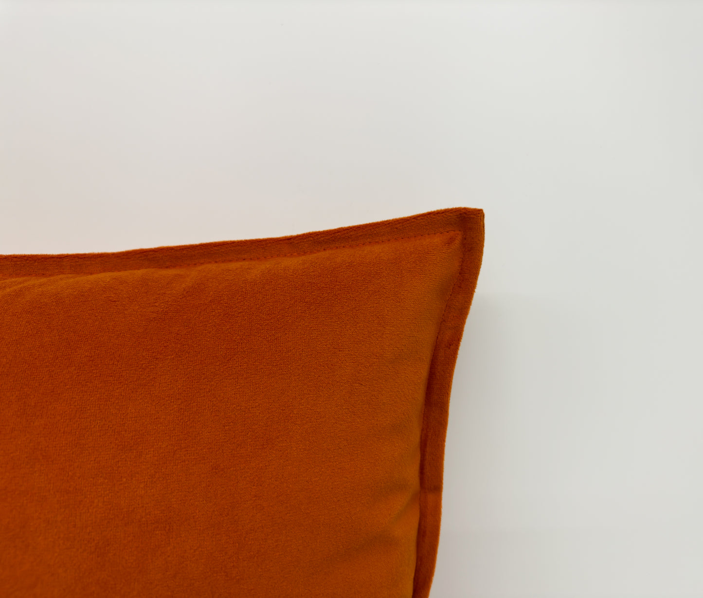 Luxury Velvet Orange Pillow Cover, Burnt Orange Velvet Cushion Cover