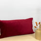 Wine Red Velvet Cushion Cover, Velvet Burgundy Pillow Cover for Christmas Decor, (All Sizes)