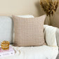 Luxury Chenille Linen Cushion Cover, Cream Soft Textured Chenille Pillow Cover (All Sizes)