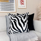 Velvet Zebra Cushion Cover Scatter Velvet Throw Pillow for Home Decor Black and White Cushion Pillow Covers (All Sizes)