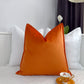 Cotton Velvet Orange Pillow Cover, Turkish Woven Velvet Orange Cushion Cover (All Sizes)