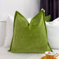 Cotton Velvet Apple Green Pillow Cover, Apple Green Velvet Cushion Cover, Green Lumbar Pillow, All size available