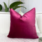 Luxury Velvet Fuchsia Pillow Cover, Fuchsia Velvet Cushion Cover, Boudoir Velvet Pillow (All Sizes)