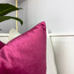 Luxury Velvet Fuchsia Pillow Cover, Fuchsia Velvet Cushion Cover, Boudoir Velvet Pillow (All Sizes)