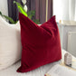 Velvet Burgundy Cushion Cover Scatter Wine Red Cushion Cover Home Decor Burgundy Throw Pillow Covers (All Sizes)