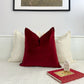 Velvet Burgundy Cushion Cover Scatter Wine Red Cushion Cover Home Decor Burgundy Throw Pillow Covers (All Sizes)