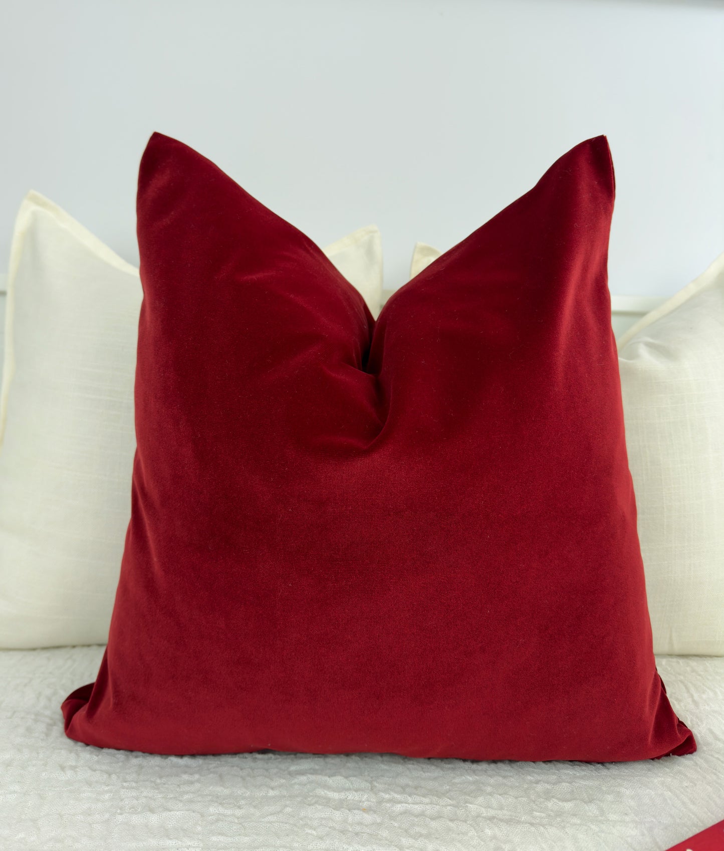 Velvet Burgundy Cushion Cover Scatter Wine Red Cushion Cover Home Decor Burgundy Throw Pillow Covers (All Sizes)