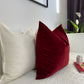 Velvet Burgundy Cushion Cover Scatter Wine Red Cushion Cover Home Decor Burgundy Throw Pillow Covers (All Sizes)