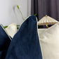 Custom Link for Navy Blue Velvet Cushion with piping