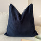 Custom Link for Navy Blue Velvet Cushion with piping