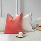 Velvet Powder Pink Cushion Cover Scatter Salmon Pink Cushion Cover (All Sizes)