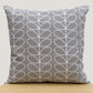 Cotton Linen Linear Stem Scandinavian Style Cushion Covers