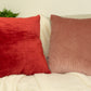 Luxury Cord Red Velvet Cushion Cover Decorative Red throw Pillow Cover 43x43cm