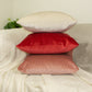 Luxury Cord Red Velvet Cushion Cover Decorative Red throw Pillow Cover 43x43cm