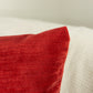 Luxury Cord Red Velvet Cushion Cover Decorative Red throw Pillow Cover 43x43cm