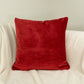 Luxury Cord Red Velvet Cushion Cover Decorative Red throw Pillow Cover 43x43cm