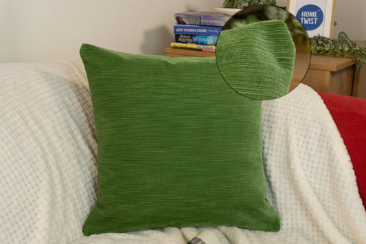 Luxury Cord Velvet Apple Green Cushion Cover Decorative Cord Apple Green Throw Pillow Covers (All Sizes)