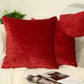 Luxury Cord Red Velvet Cushion Cover Decorative Red throw Pillow Cover 43x43cm