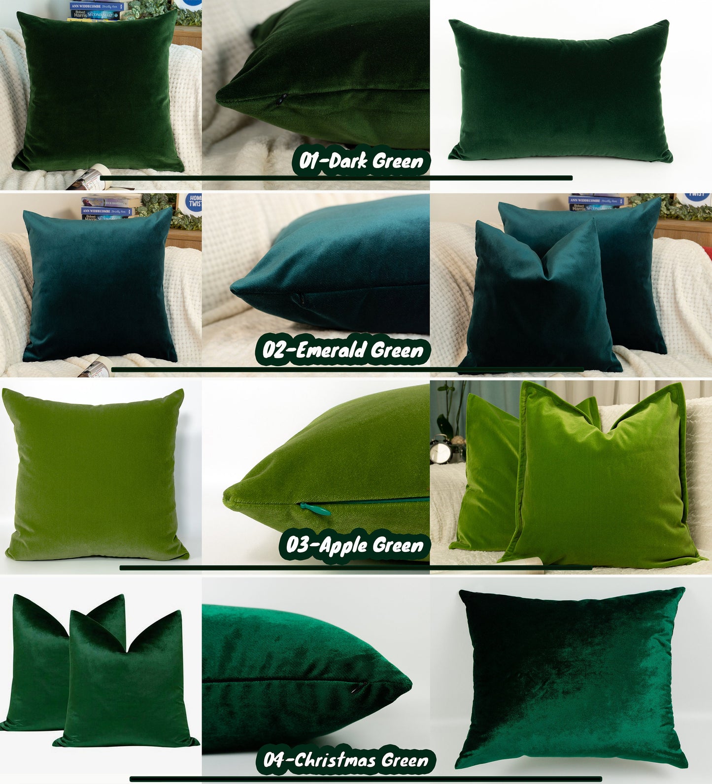 Plush Velvet Pillow Covers, Double Color Velvet Cushion - Pillow Cover (Personalised Color Pillow)