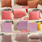 Plush Velvet Pillow Covers, Double Color Velvet Cushion - Pillow Cover (Personalised Color Pillow)