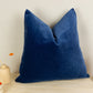 Luxury Cord Velvet Dark Blue Scatter Cushion Cover Velvet Navy Blue Throw Pillow Cover (All Sizes)