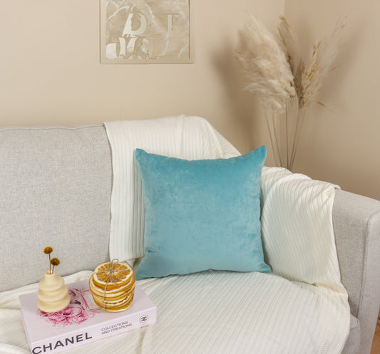 mint blue cushion