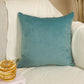 Mint Blue Velvet Cushion Cover Sky Blue Decorative Pillow Cover Lumbar Velvet Mint Blue Square Pillow Cover (All Sizes)