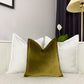 Velvet Khaki Cushion Pillow Cover