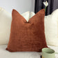 Fluffy Teddy Boucle Terracotta Scatter Cushion Cover Rust Cushion Cover Terracotta Throw Pillow for Home Decor Cushion Covers (All Sizes)