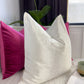 Crushed Velvet Off White Cushion Cover Scatter Decorative Cushion Cover White Throw Pillow Covers (All Sizes)