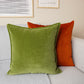 Velvet Moss Green Cushion Cover Decorative Green Throw Pillow Cover, Moss Green Velvet Cushion Cover Lumbar Pillow Custom