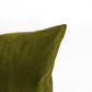 Velvet Dark Olive Green Pillow Cover, Moss Green Pillow-Cushion Covers, (Any Custom Size)