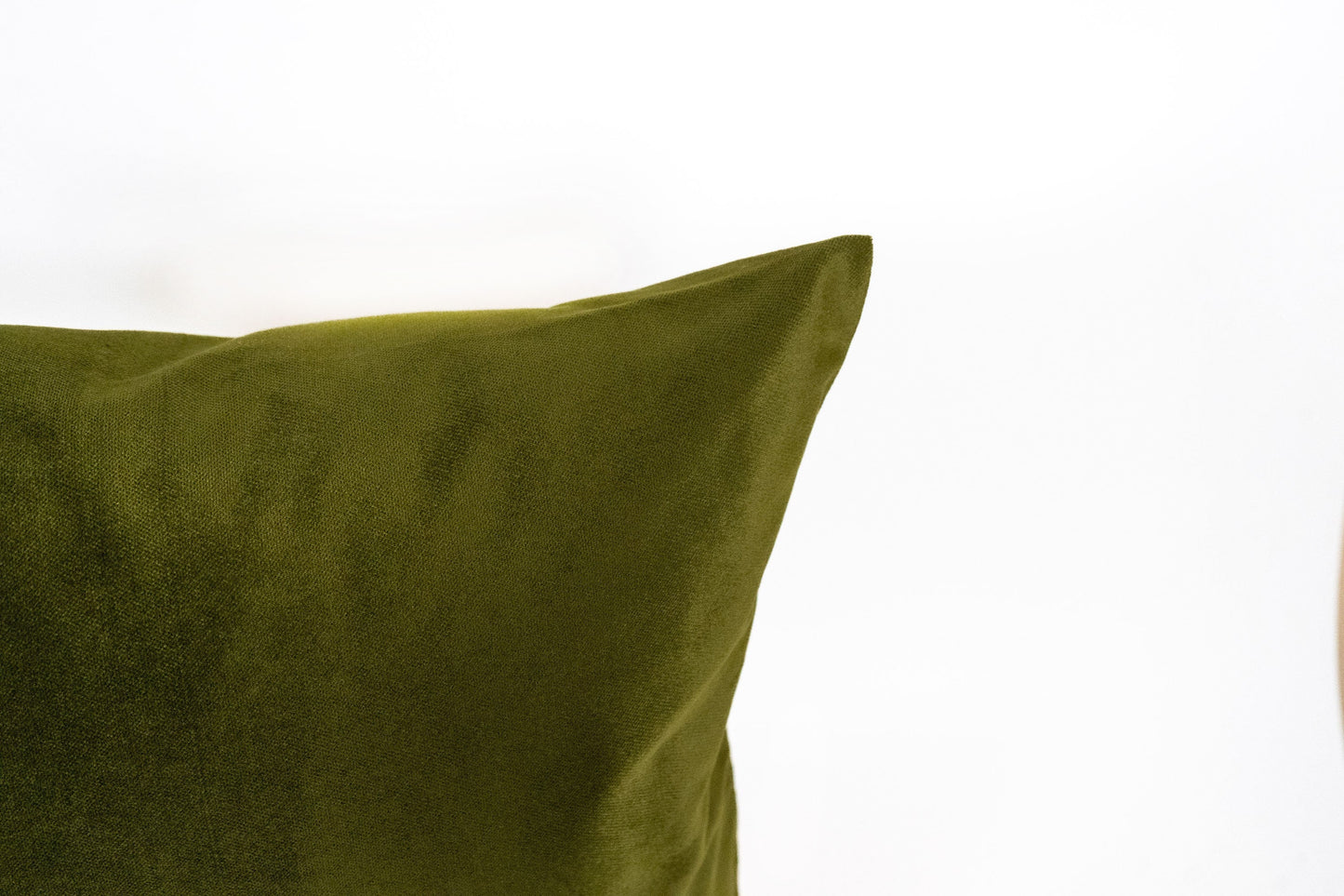 Velvet Dark Olive Green Pillow Cover, Moss Green Pillow-Cushion Covers, (Any Custom Size)