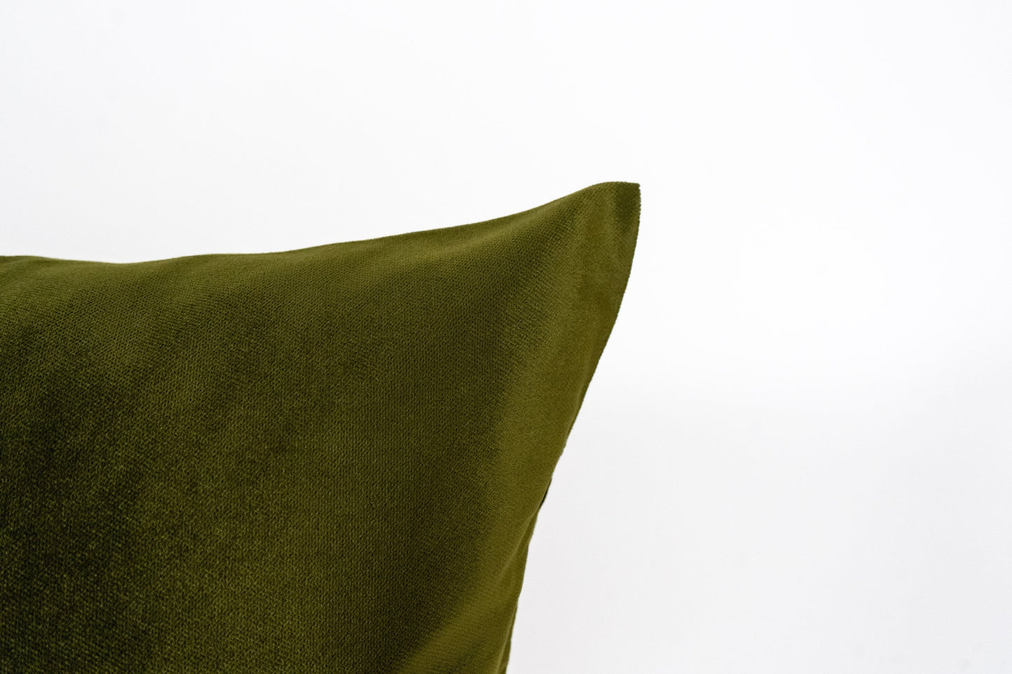 Velvet Dark Olive Green Pillow Cover, Moss Green Pillow-Cushion Covers, (Any Custom Size)