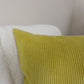 Soft Cord Velvet Lemon Yellow Scatter Cushin Cover Gold Throw Pillow Cover for Home Decor (All Sizes)