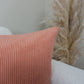 Cord Velvet Powder Pink Cushion Cover Pink Scatter Cushion Cover Powder Pink Throw Pillow (All Sizes)