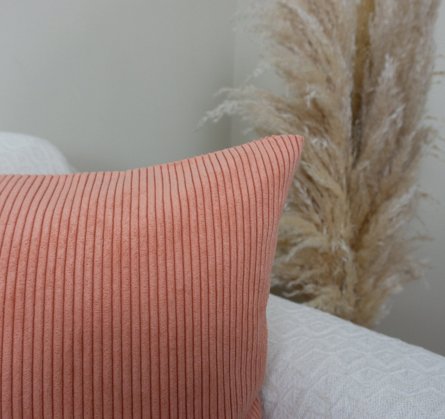 Cord Velvet Powder Pink Cushion Cover Pink Scatter Cushion Cover Powder Pink Throw Pillow (All Sizes)